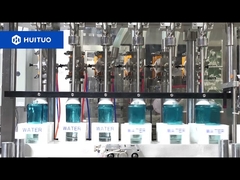 Linha de enchimento e nivelamento de água cosmética, tampa interna e externa da tampa da bomba