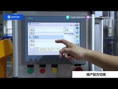 Máquina de enchimento de medidor de vazão linear Huituo para sabão em pó, com troca automática