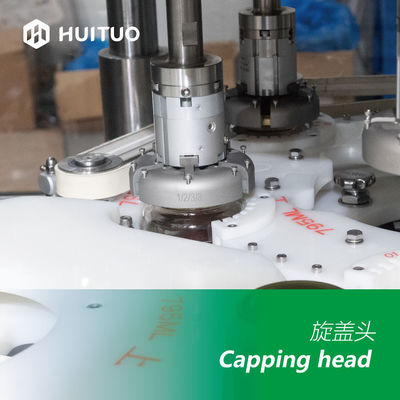 A garrafa de vidro giratória automática transforma o capsulador da máquina de Honey Twist Off Servo Capping