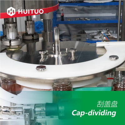 A garrafa de vidro giratória automática transforma o capsulador da máquina de Honey Twist Off Servo Capping