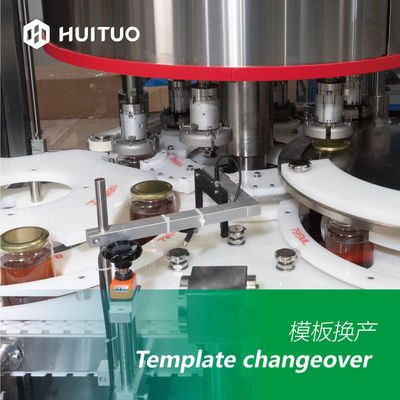 A garrafa de vidro giratória automática transforma o capsulador da máquina de Honey Twist Off Servo Capping