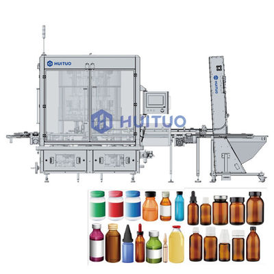 Ampola plástica de vidro médica Vial Rotary Capping Machine 40-300bpm