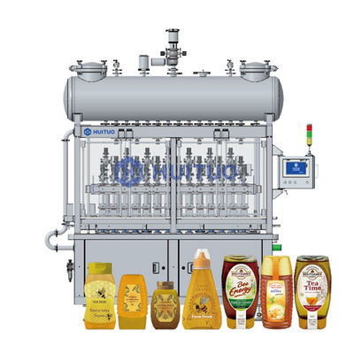 Garrafa volumétrico Honey Syrup Filling Machine Filler líquido do pistão linear automático