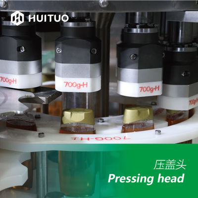Recipiente automático giratório que pressiona a máquina de selagem para o alimento e produtos químicos