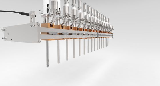 Pistão de 16 cabeças/máquina de enchimento lineares medidor de fluxo