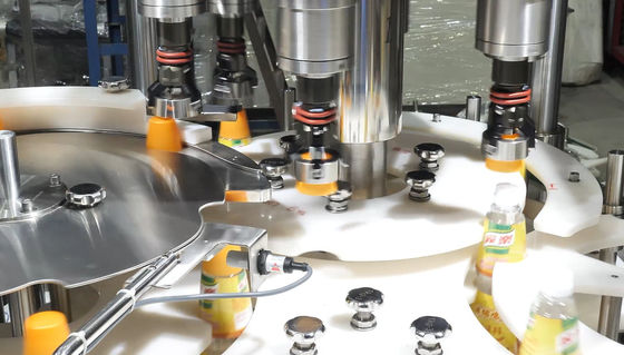 4000W galinha Juice Bottle Servo Capping Equipment