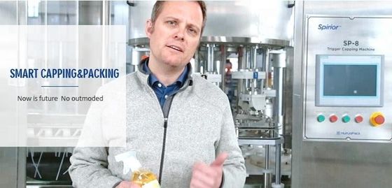 Enchimento automático completo de HUITUO que tampa e máquina de etiquetas para a ketchup