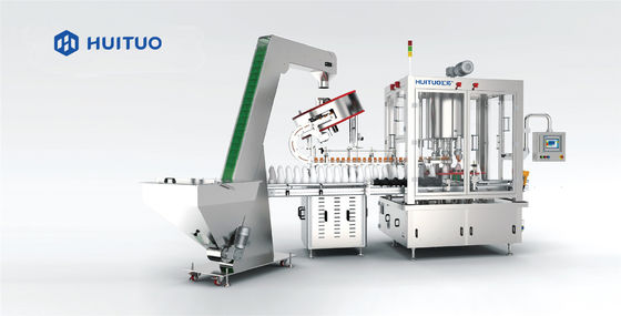 Máquina tampando da garrafa pneumática de 8 cabeças
