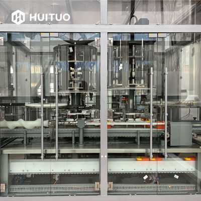 Máquina tampando da pressão interna da tomada e da tampa exterior para o líquido de limpeza do toalete