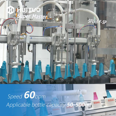 Máquina de enchimento 60bpm da continuação para garrafas diferentes dos cosméticos