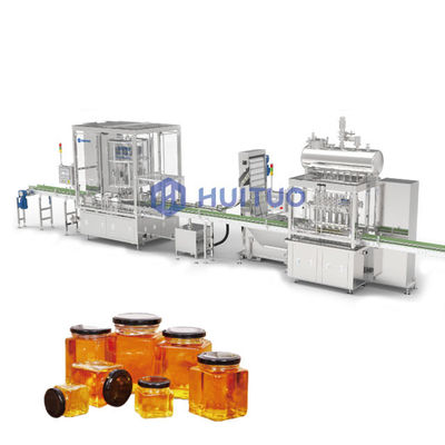 A garrafa de vidro giratória automática transforma o capsulador da máquina de Honey Twist Off Servo Capping