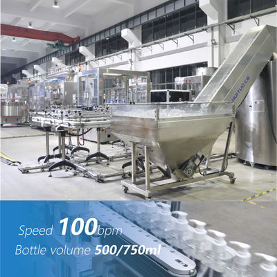 Máquina de enchimento volumétrico linear da medida do fluxo para o líquido de lavagem da mão