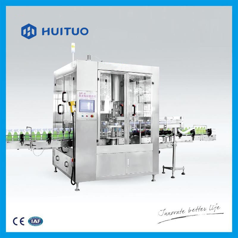 Do disparador giratório automático do pulverizador de Huituo capsulador tampando da máquina para o líquido de limpeza da cozinha, do vidro e do toalete