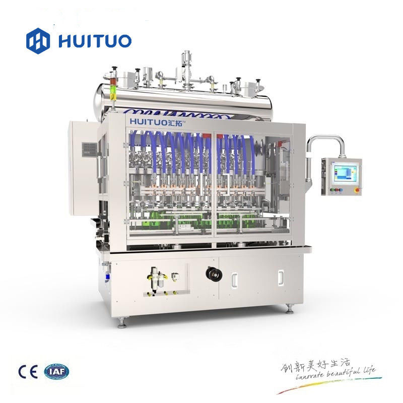 Máquina de enchimento volumétrico de dosagem líquida de garrafa linear automática para produto de alta viscosidade