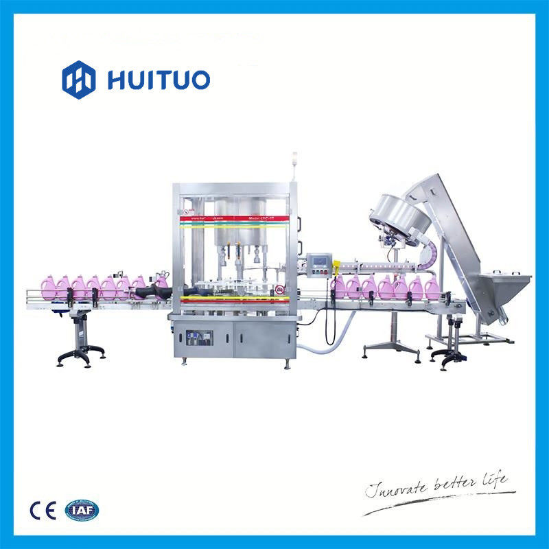 Máquina de enchimento automática do pistion de Huituo para o detergente líquido e para dishwash garrafas de grande volume