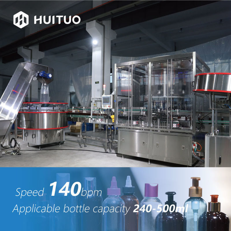 Máquina tampando do servo automático giratório versátil de Huituo para a bomba da loção, a disco-parte superior e o tampão de Yorker