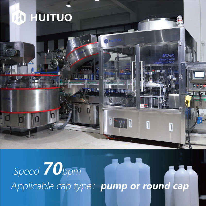 8 multifuncionais máquina tampando giratória principal para a bomba de Flip Top Pull Push Lotion